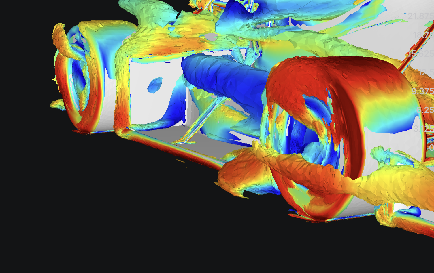 CFD flow visualization detail.
